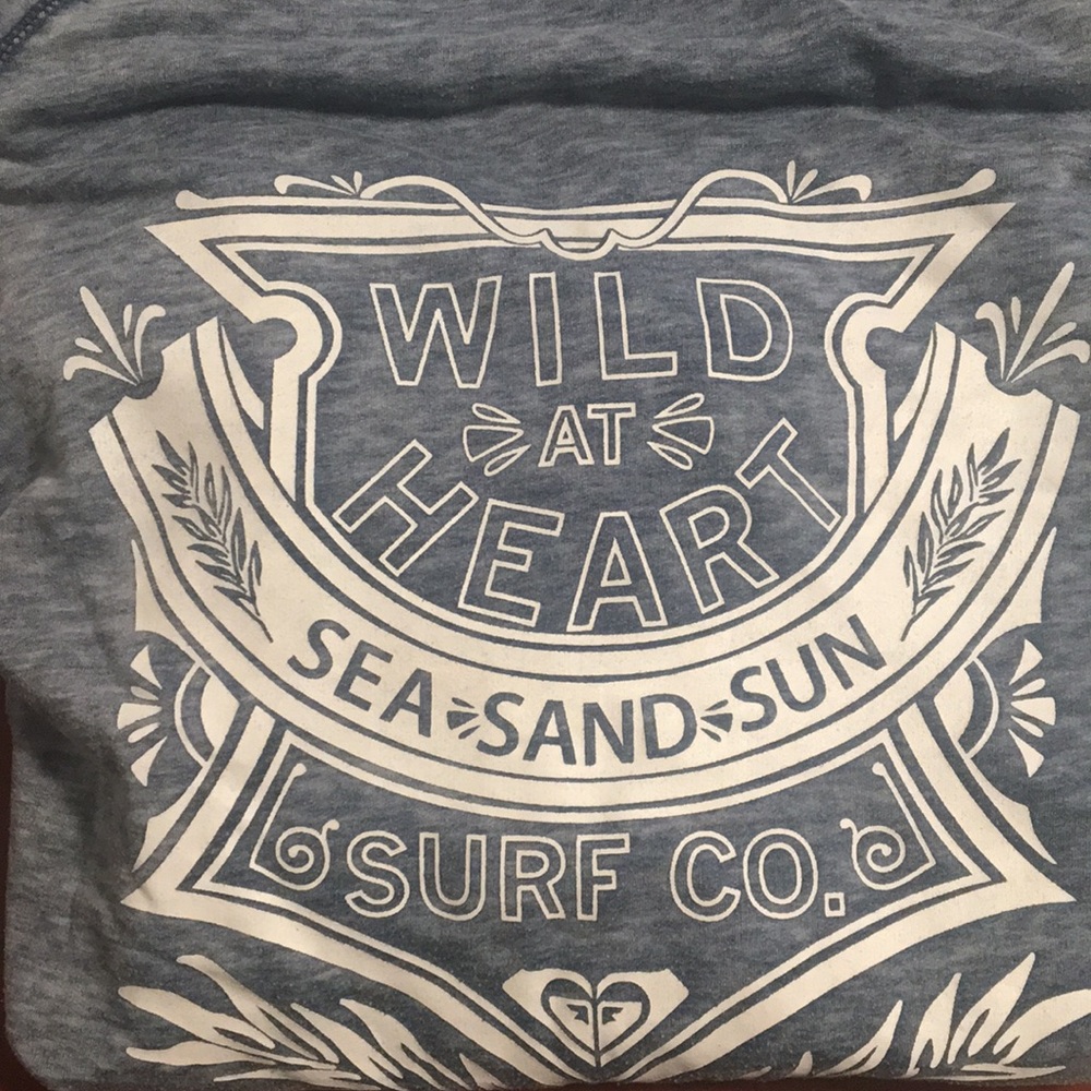 Blue & white hoodie pullover